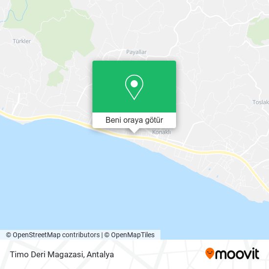 Timo Deri Magazasi harita