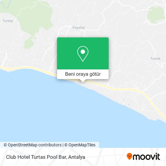 Club Hotel Turtas Pool Bar harita