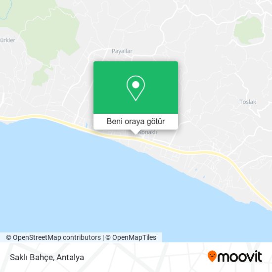 Saklı Bahçe harita