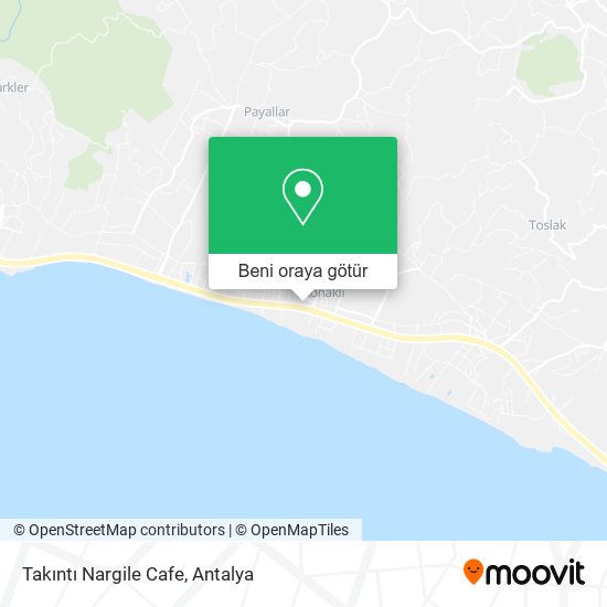 Takıntı Nargile Cafe harita