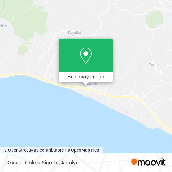 Konaklı Gökce Sigorta harita