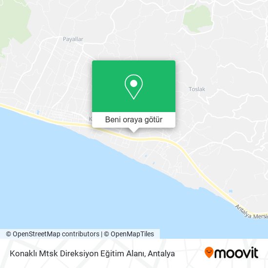 Konaklı Mtsk Direksiyon Eğitim Alanı harita