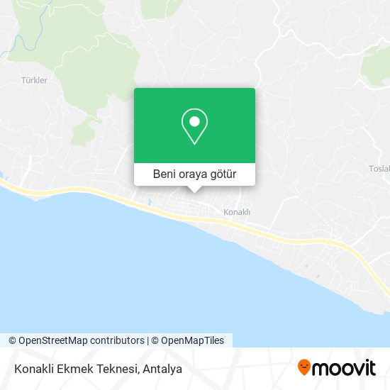 Konakli Ekmek Teknesi harita