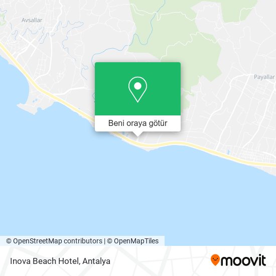 Inova Beach Hotel harita