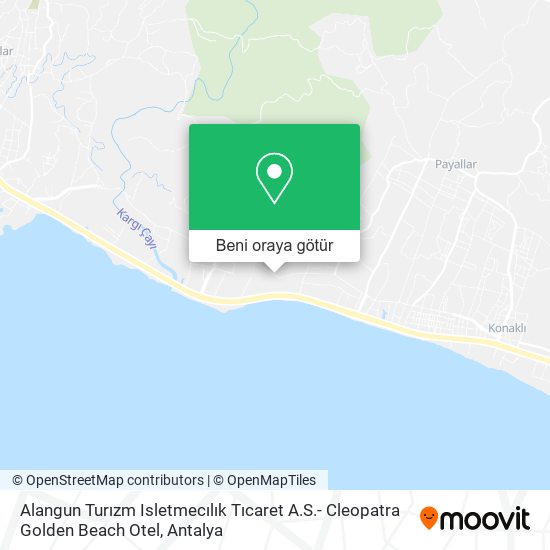 Alangun Turızm Isletmecılık Tıcaret A.S.- Cleopatra Golden Beach Otel harita