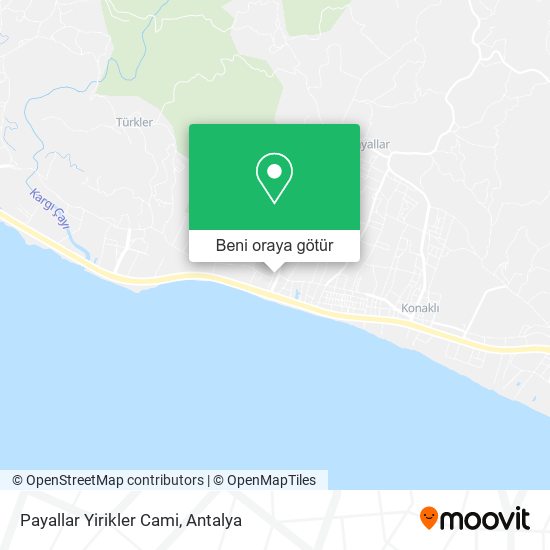 Payallar Yirikler Cami harita
