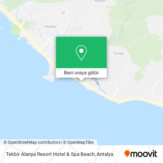 Tekbir Alanya Resort Hotel & Spa Beach harita