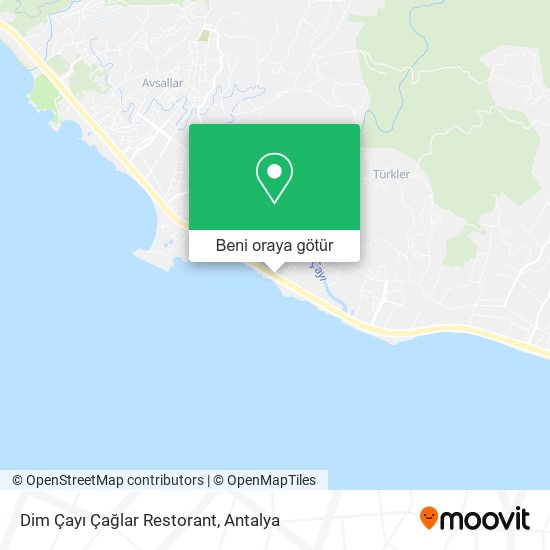 Dim Çayı Çağlar Restorant harita