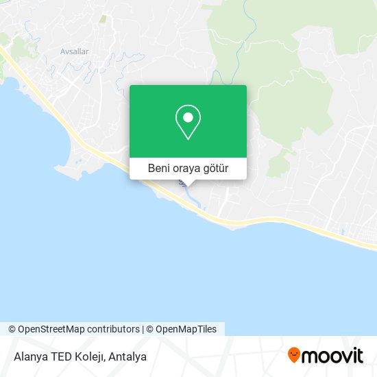 Alanya TED Kolejı harita