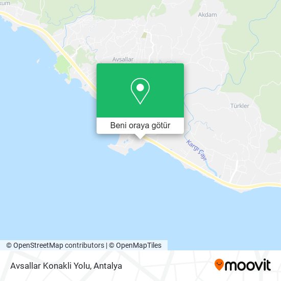 Avsallar Konakli Yolu harita