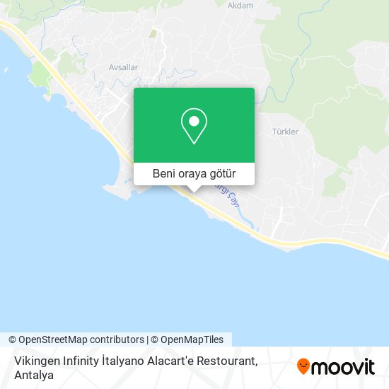 Vikingen Infinity İtalyano Alacart'e Restourant harita