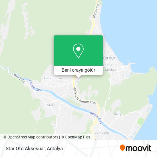Star Oto Aksesuar harita