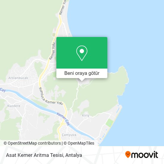 Asat Kemer Aritma Tesisi harita
