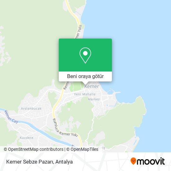 Kemer Sebze Pazarı harita