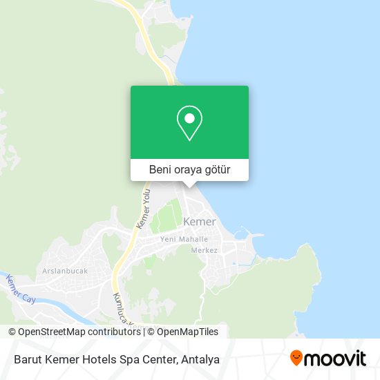 Barut Kemer Hotels Spa Center harita