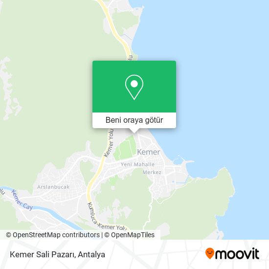 Kemer Sali Pazarı harita
