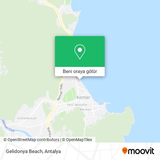 Gelidonya Beach harita