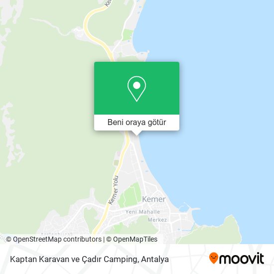 Kaptan Karavan ve Çadır Camping harita