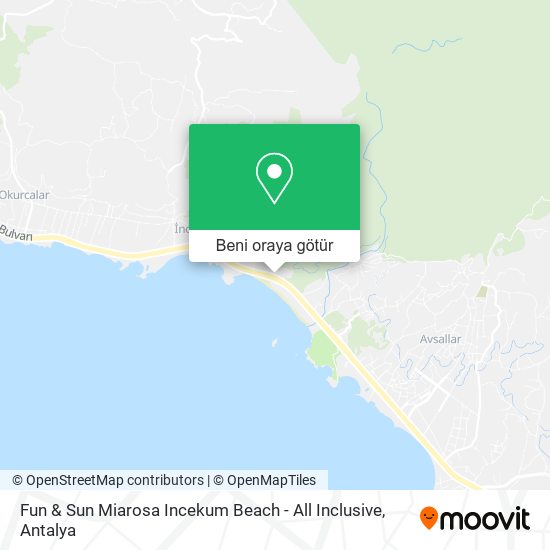 Fun & Sun Miarosa Incekum Beach - All Inclusive harita