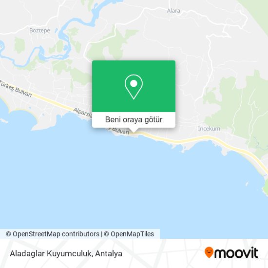 Aladaglar Kuyumculuk harita