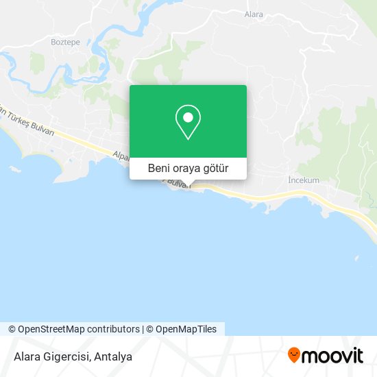 Alara Gigercisi harita