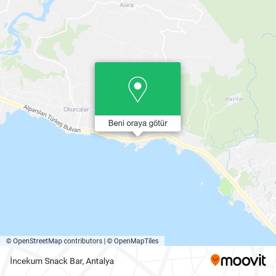 İncekum Snack Bar harita