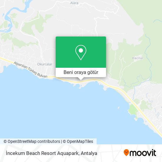 İncekum Beach Resort Aquapark harita