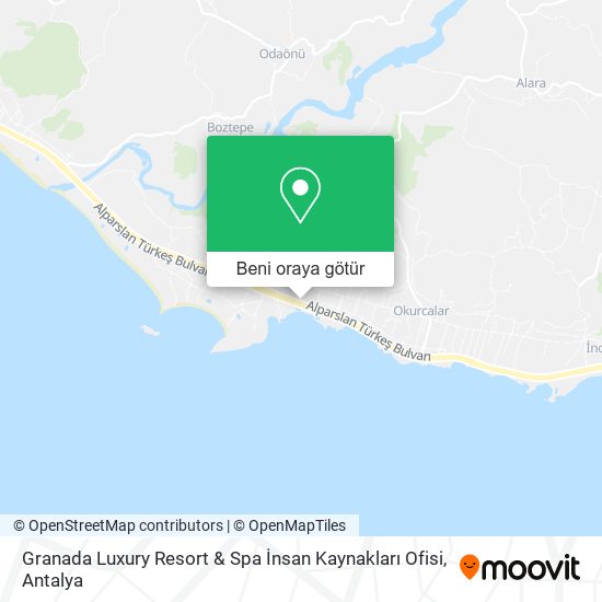 Granada Luxury Resort & Spa İnsan Kaynakları Ofisi harita