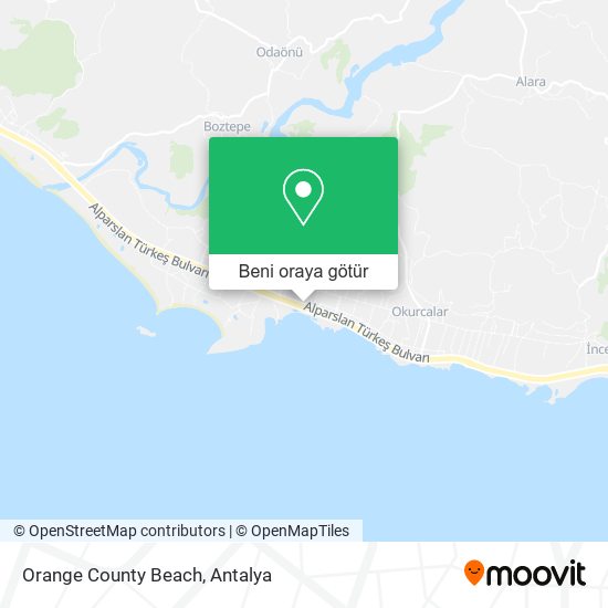 Orange County Beach harita