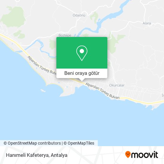 Hanımeli Kafeterya harita