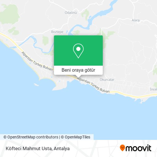 Köfteci Mahmut Usta harita