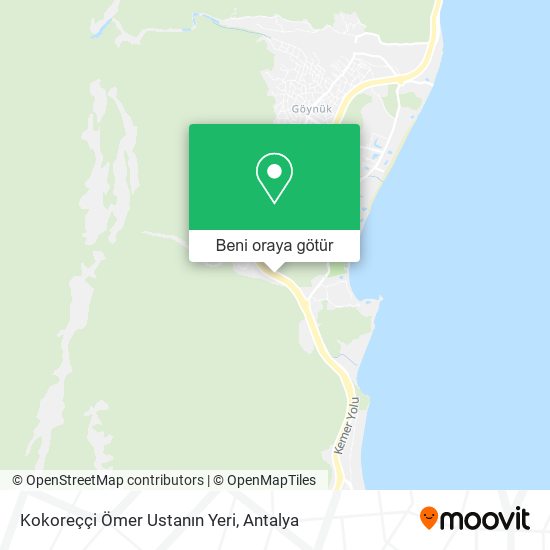Kokoreççi Ömer Ustanın Yeri harita