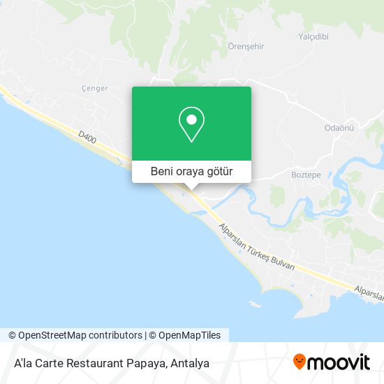 A'la Carte Restaurant Papaya harita