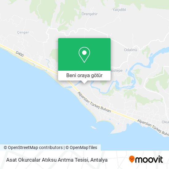 Asat Okurcalar Atıksu Arıtma Tesisi harita
