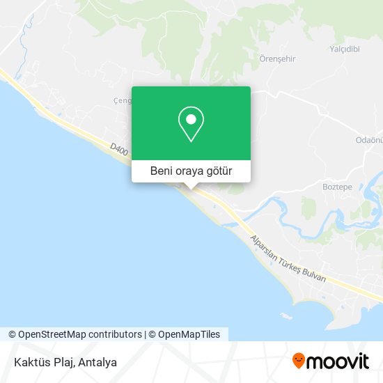 Kaktüs Plaj harita