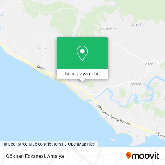 Gökben Eczanesi harita