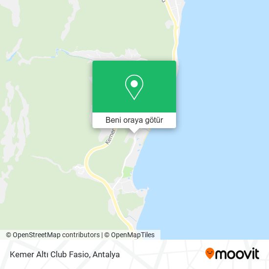 Kemer Altı Club Fasio harita