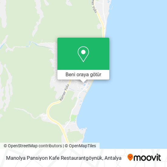 Manolya Pansiyon Kafe Restaurantgöynük harita