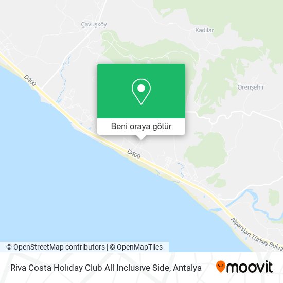 Riva Costa Holıday Club All Inclusıve Side harita