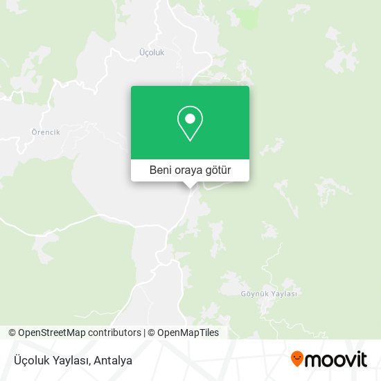 Üçoluk Yaylası harita