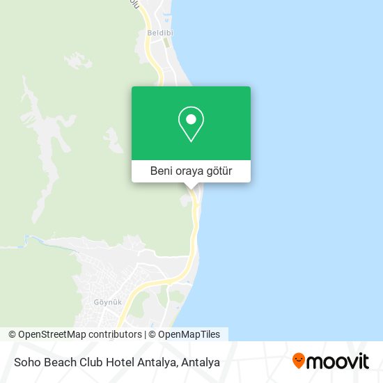 Soho Beach Club Hotel Antalya harita