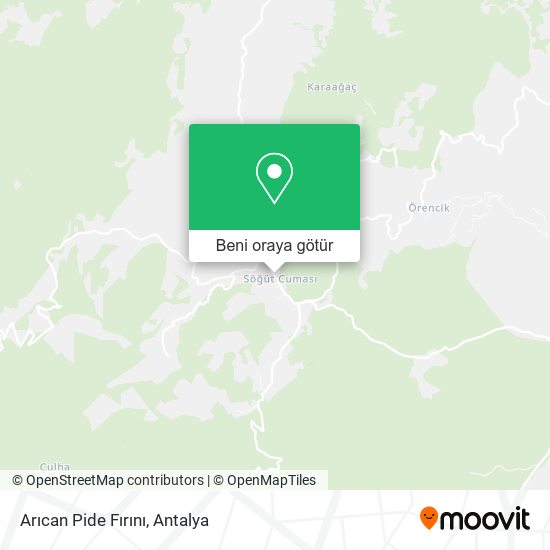 Arıcan Pide Fırını harita