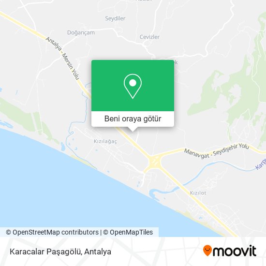 Karacalar Paşagölü harita