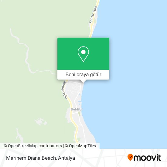 Marinem Diana Beach harita