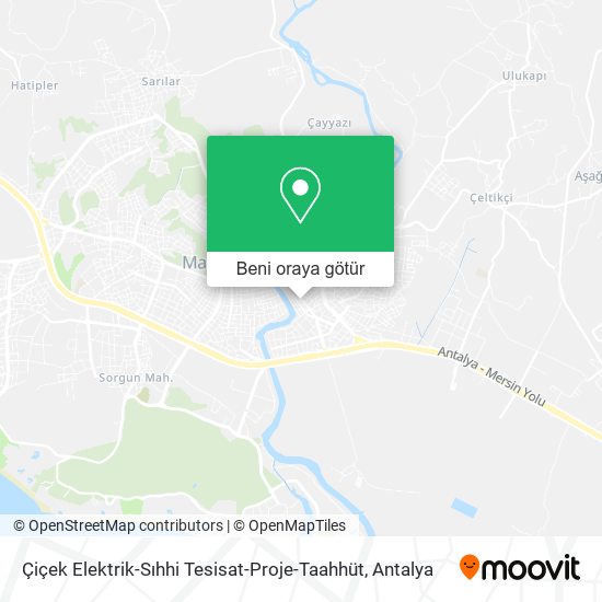 Çiçek Elektrik-Sıhhi Tesisat-Proje-Taahhüt harita