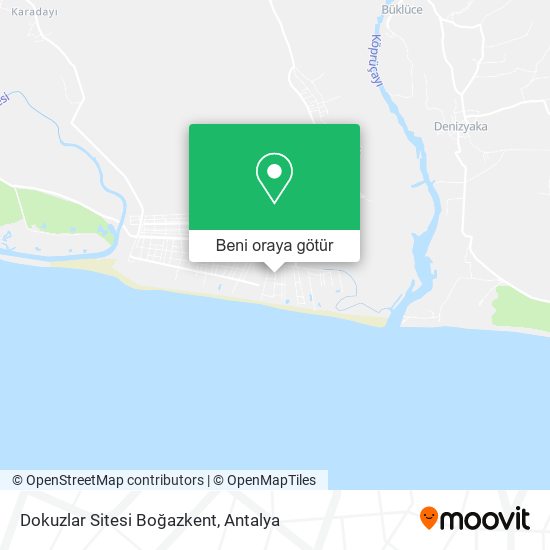 Dokuzlar Sitesi Boğazkent harita