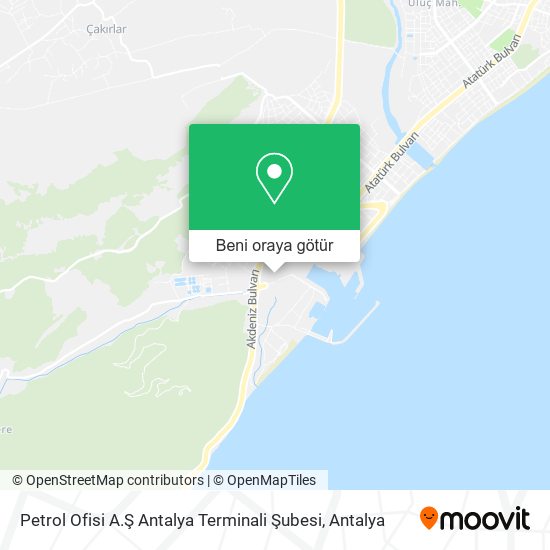 Petrol Ofisi A.Ş Antalya Terminali Şubesi harita