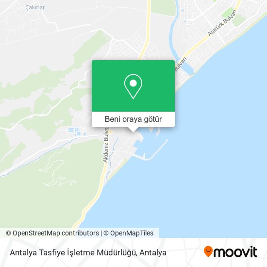 Antalya Tasfiye İşletme Müdürlüğü harita
