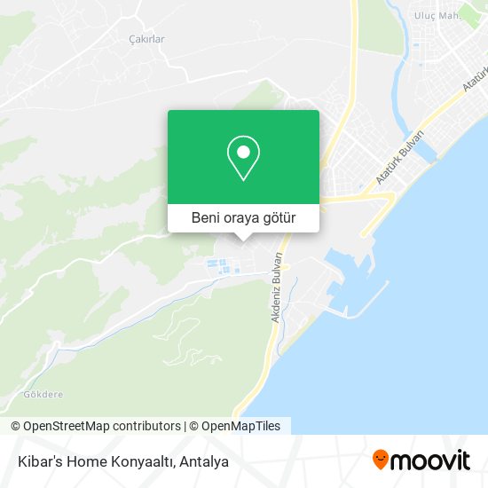 Kibar's Home Konyaaltı harita
