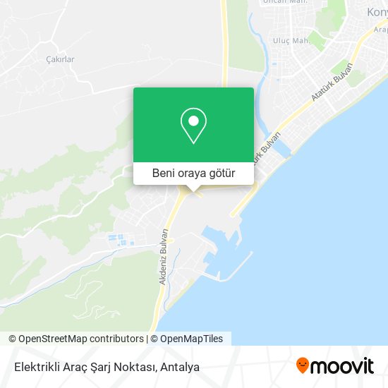 Elektrikli Araç Şarj Noktası harita
